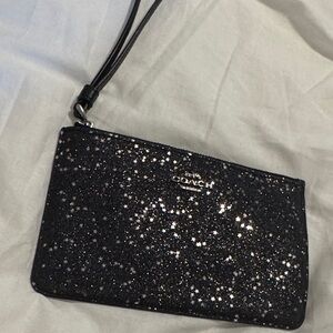 Coach Sparkling Black Wristlet